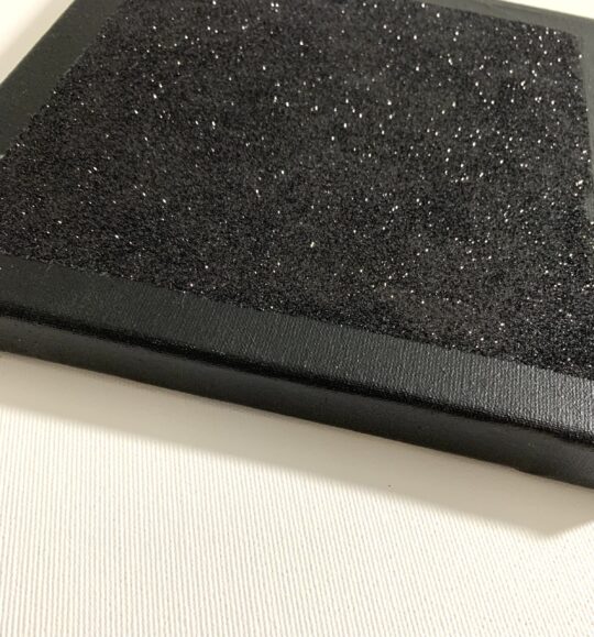 GLITTER BLACK SQUARE