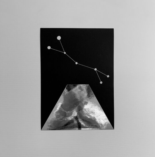 BLACK SILVER PAPER SATELITE 4