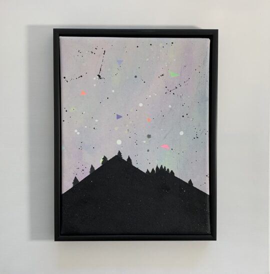 RAINBOW DREAM SKIES/ BLACK GEOMETRY MOUNTAIN