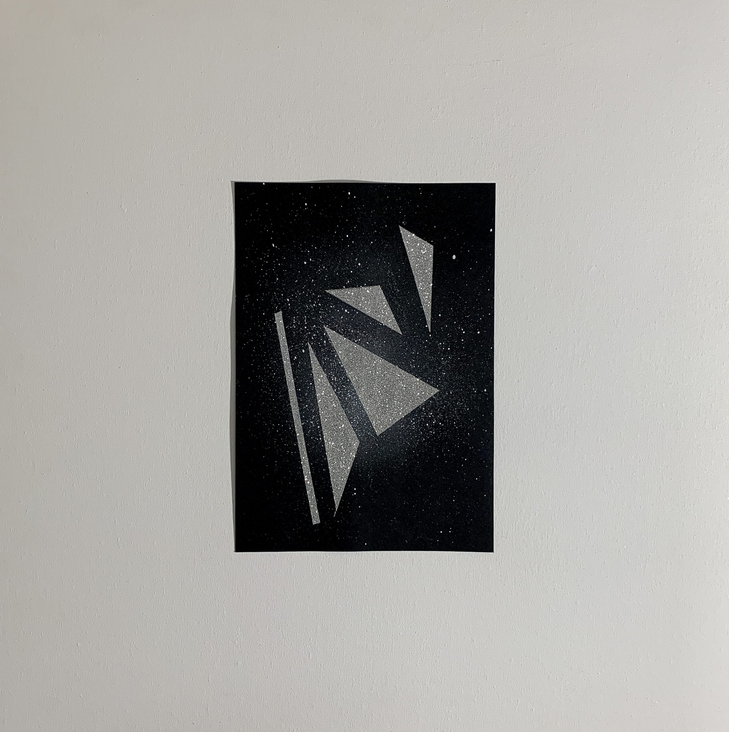 GLITTER POLYGON PAPER