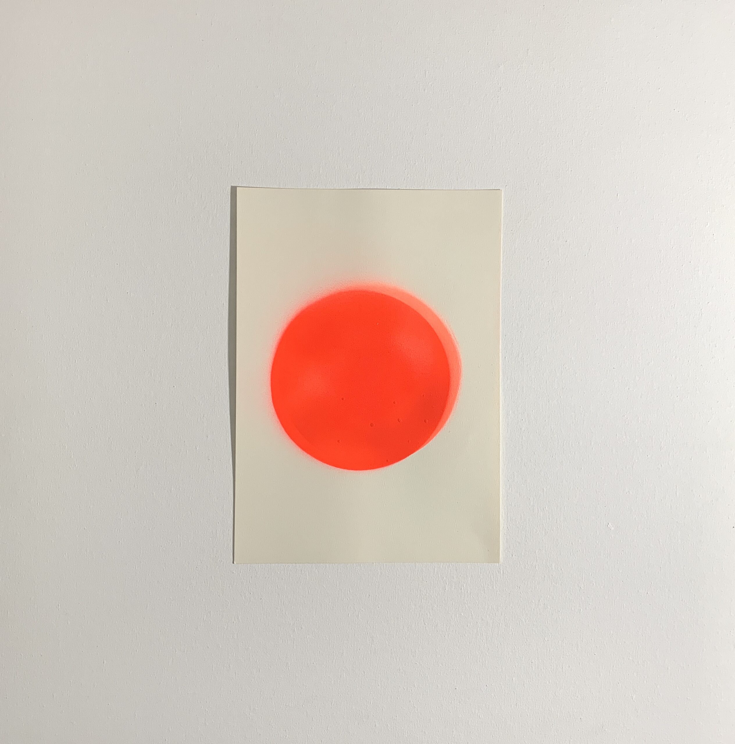 DOUBLE RED CIRCLE ON PAPER